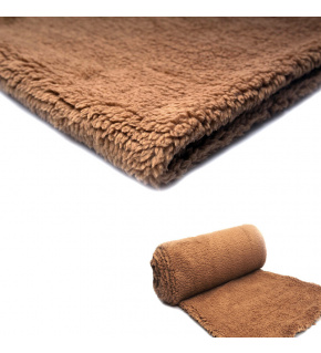 Minky Fleece, 220 g/m², width 160 cm, by the meter, toffee