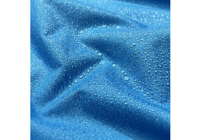 Water-repellent Oxford fabric with PU coating, 200 g/m², width 160 cm, dark blue