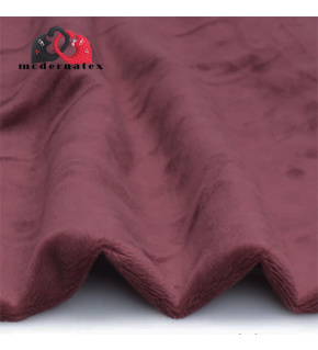 Minky fabric, solid color, 220 g/m², width 160 cm, burgundy