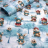 Christmas cotton fabric, by the meter, width 160 cm, pattern Christmas on White 47