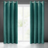 Decorative velvet curtain with eyelets TURQUOISE 140x250 cm