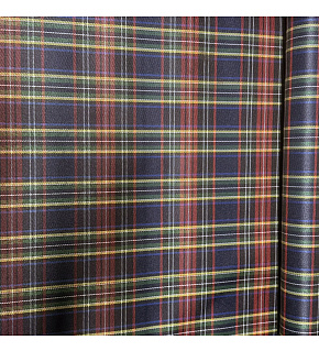 Waterproof fabric Kodura PVC coating 600D, 360 g/m², width 150 cm, blue checkered