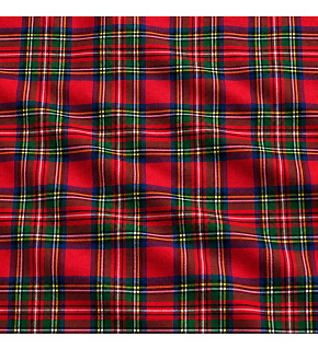 Christmas cotton fabric, by the meter, width 160 cm, Christmas motif on Red