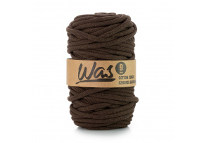 Cotton cord 9mm, 50m, brown 340