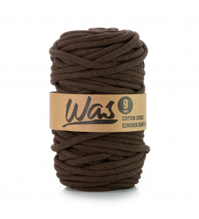 Cotton cord 9mm, 50m, brown 340