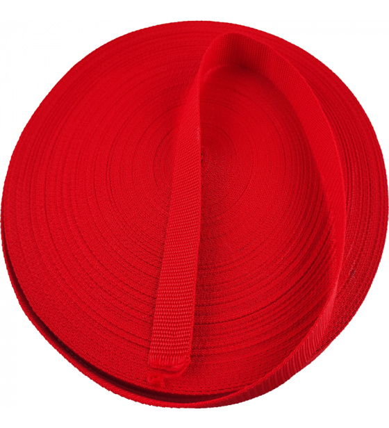 Polypropylénový popruh 25 mm červený (balení 50 m)