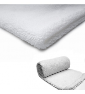 Minky Fleece, 220 g/m², width 160 cm, by the meter, white