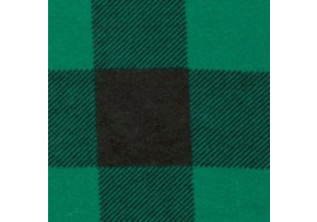 Cotton flannel fabric Check Green 4x4 cm