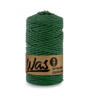 Cotton cord 3mm, 100m, dark. green 260