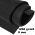Technical felt 8 mm color Black, width 160 cm