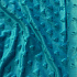 Minky fabric with hearts, 320 g/m², width 160 cm, by the meter, turquoise