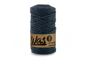 Cotton cord 3mm, 100m, NAVY BLUE