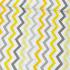 Decorative children's cotton fabrics, by the meter. Zigzag Gray and Yellow