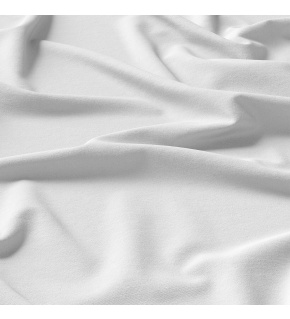 Solid-colored cotton fabric, 125 g/m², width 160 cm, white