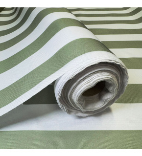 Outdoor fabric Pergola (Oxford), 200 g/m², width 160 cm, white-grey stripes 5 cm