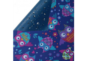 Water-repellent materials Codura, Owls on Blue