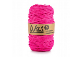 Cotton cord 5mm, 100m, fuchsia 110