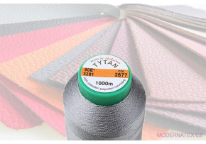 Upholstery sewing thread TYTAN 60E 1000 m color gray 2677