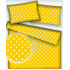 Children's cotton fabric Stars White on Yellow