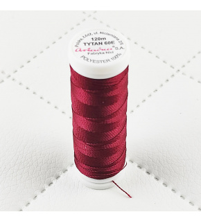 Sewing thread Titan 60E 120 m color burgundy 2622 small