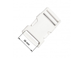 Plastic clip 30 mm color White