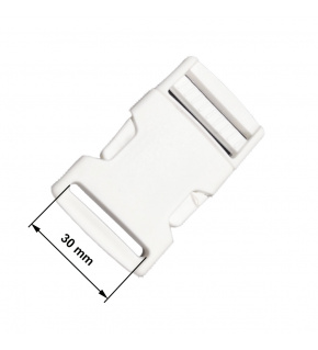 Plastic clip 30 mm color White