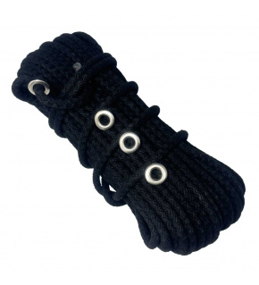 Cotton-Polyester Rope 9 mm x 25 m, color black