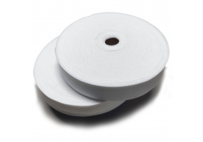 PES edging strip 15 mm color white