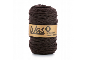 Cotton cord 5mm, 100m, dark brown 350