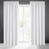 Blackout curtain with pleating tape WHITE 135X270 cm