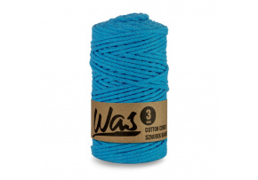 Cotton cord 3mm, 100m, BLUE