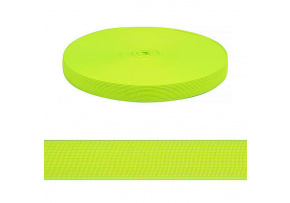 PES edging strip 20 mm color neon yellow