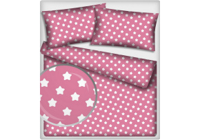 Children's Cotton Fabric Gingerbread White on Amaranth