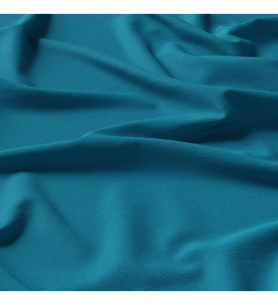 Solid-colored cotton fabric, 125 g/m², width 160 cm, dark turquoise