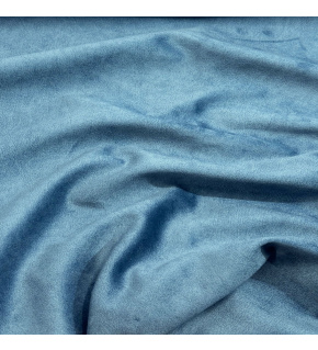 Velvet upholstery fabric Salvador Denim for furniture, by the meter - Pet Proof