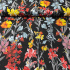 Cotton fabric 100% cotton, 125 g/m², width 160 cm, field on black
