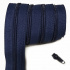 Dark blue spiral zipper 5 mm by the meter