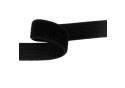 Elastic zipper 25 mm color black, by the meter
