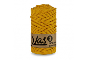 Cotton cord 3mm, 100m, MUSTARD