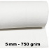 Technical felt 5 mm color White, width 150 cm