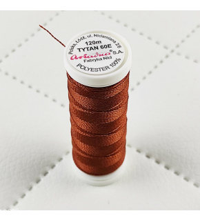 Sewing thread Titan 60E 120 m color brown 2530 small