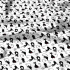 Cotton fabric, by the meter. Cat Cleopatra on White