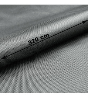 Water-repellent Oxford fabric with Teflon finish, 165 g/m², width 320 cm, gray