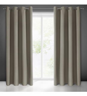 Blackout curtain with grommets CAPPUCCINO 135X250 cm