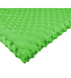 Minky dot fabric, 300 g/m², width 160 cm, by the meter, green