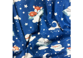 Cotton fabrics, yardage Good Sleep on Blue