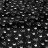 Children's cotton fabric 100% cotton, 125 g/m², width 160 cm, white crowns on black