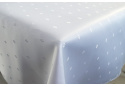Water-repellent tablecloth Rhombe, 140x180 cm color White, stain-resistant