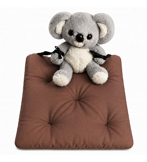Waterproof garden seat cushion Oxford brown, 40 × 40 cm