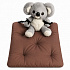 Waterproof garden seat cushion Oxford brown, 40 × 40 cm